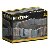 Battlefield in a Box: HexTech - Trinity City - Fortress Walls (Grey)