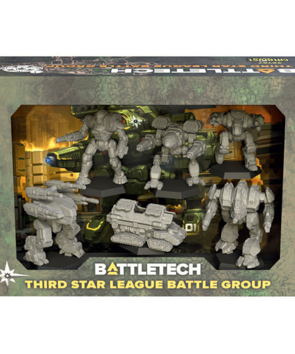Battletech Third Star League Battle Group packaging with mecha figures.