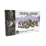 Trench Crusade game box with figurines on a white background
