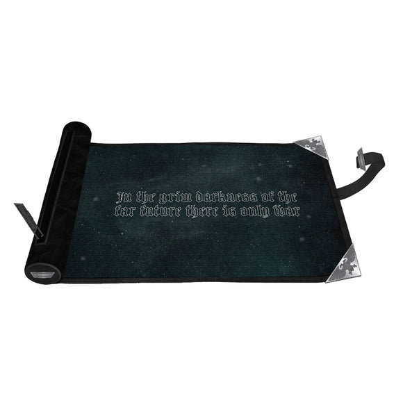 Black screen with text on a white background