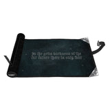 Black screen with text on a white background